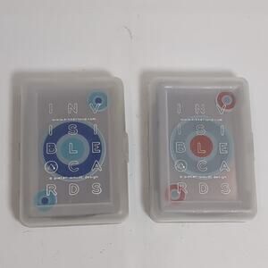 2x Packs Pieter Woudt Design Invisible Playing Cards NOS - SEALED DECKS